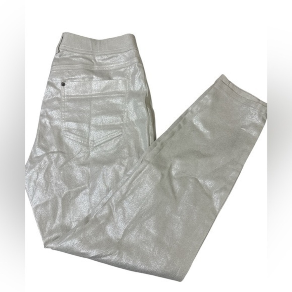 NWT Hue off White Metallic pants
